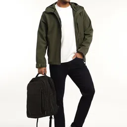 MOUNTMILLER Men Colourblocked Bomber Jacket image 5