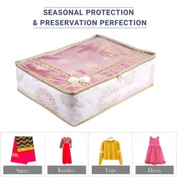 Aura White & Pink 12 Pieces Reusable Wardrobe Organisers image 5