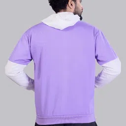 Metronaut Men Colourblocked Hooded Sweatshirt image 2