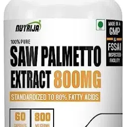 NutriJa Saw Palmetto Extract 800MG (80% Fatty acid) - DHT Blocker | Support Hair Growth | Healthy Prostate-image-28