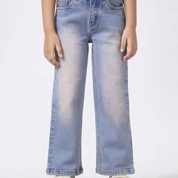 Ed-a-Mamma Girls Relaxed Fit Mid-Rise Cotton Jeans-image-68