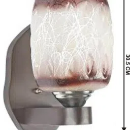 1ST TIME Brown & Brown Textured Wood Contemporary Cylinder Shaped Wall Lamp image 3