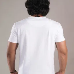 HESHA Typography Printed Round Neck Pure Cotton Relaxed Fit T-Shirt image 3