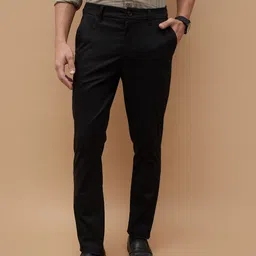 CODE by Lifestyle Men Regular Fit Mid-Rise Cotton Trousers image 1