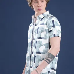 Voroxy Men Printed Cotton Casual Shirts image 5