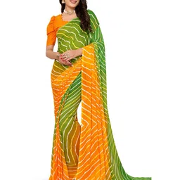 Moda Rapido Leheriya Printed Saree With Blouse Piece-picture-24