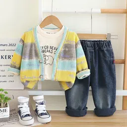 StyleCast x Revolte Boys Striped T-shirt and Shirt with Trousers-picture-42