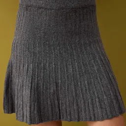 Trendyol High Neck Top & Skirt image 2