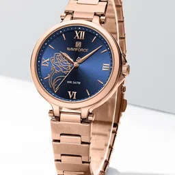 Naviforce Women Dial & Stainless Steel Straps Analogue Watch NF5060_RG BE-picture-25