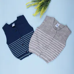 V-Mart Kids Pack of 2 Striped Sweater Vest-image-76