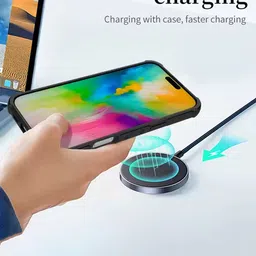 Karwan Unisex iPhone 16 Pro Solid Superior Drop Protection Mag-Safe Back Case image 4