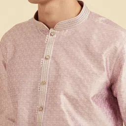 Diwas by Manyavar Men Woven Design Kurta image 2