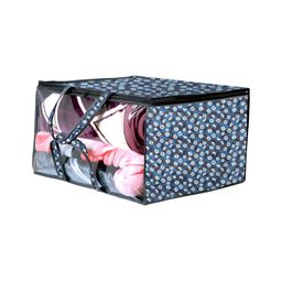 Stylista Blue Floral Printed Water Resistant Multi-Utility Zippered Wardrobe Organisers-picture-46