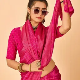 NEGRONI Woven Design Zari Pure Crepe Saree image 3