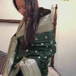 Moda Rapido Woven Design Zari Art Silk Handloom Banarasi Saree image 4