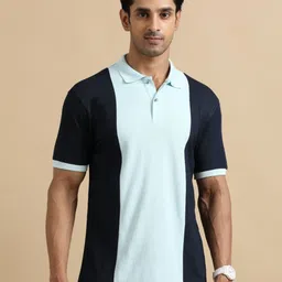 ECOLINE Clothing Men Antimicrobial Colourblocked Polo Collar T-shirt-picture-26