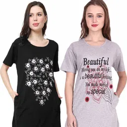 Linoges Women Floral Printed Pockets 1 T-shirt-picture-33