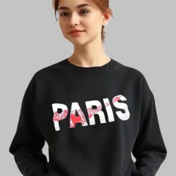 SALUJA FABRICS Women Typography Printed Sweatshirt-picture-12