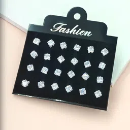 Honbon Women Silver Earrings image 5