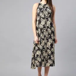 IKRASS Women Printed Midi Dress-image-80