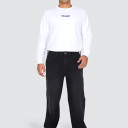 Wrangler Men Straight Fit Low-Rise Low Distress Light Fade Stretchable Jeans image 4