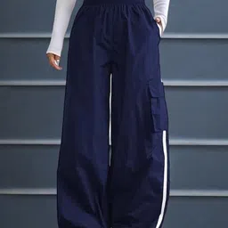 TABADTOD Women Relaxed Loose Fit Easy Wash Trousers-image-88