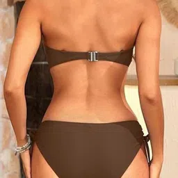 Bananhot Women Twist Knot Adjustable Straps Swim Bikini Set image 2