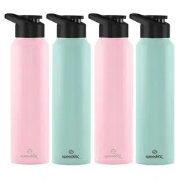 Speedex Pink & Green 4 Pieces Stainless Steel Leak-Proof Water Bottles 1000ML Each-image-73