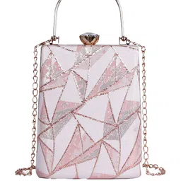 NORVE Textured Embellished Box Clutch-image-35