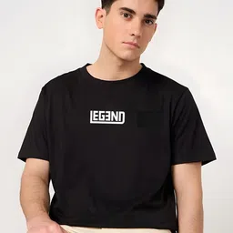 SZN Typography Printed Round Neck T-Shirt image 3