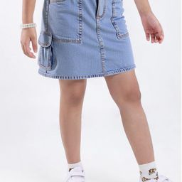 ARIAS By LARA DUTTA Denim A-Line Maxi Skirt-picture-8