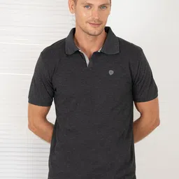 Lux Cozi Short Sleeves Polo Collar Regular Fit Casual T-shirt-image-81