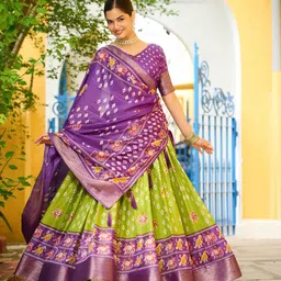 RUNAYA NX Printed Ready To Wear Lehenga & Unstitched Blouse With Dupatta-picture-20