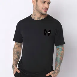 UNIQSOME Men Deadpool Graphic Printed Round Neck Cotton T-shirt-image-53