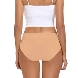 Heelium Pack Of 4 Hipster Briefs P4-W-Brief-BGE-S image 2