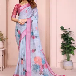ATOXIC Floral Art Silk Handloom Bandhani Saree-picture-30