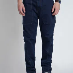 Voi Jeans Men Relaxed Fit Mid-Rise Stretchable Jeans-picture-13