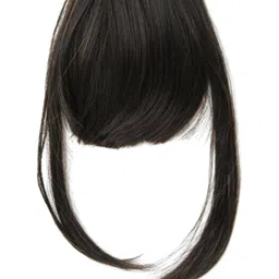 vister Clip-In Straight Hair Fringe Extension - Black - 12 Inch image 2