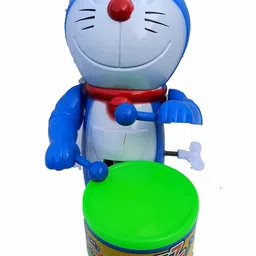 ananya shop Dancing Musical Drum Toy - Key Operated - Fun Toy for Kids (Hello Doremon) Pack of 1 (Multicolor) image 3