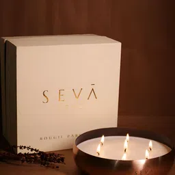 Seva Home Rose Gold & White 1 pieces Jar Candle image 5