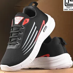 ZENG Men Black Sports Shoes image 1