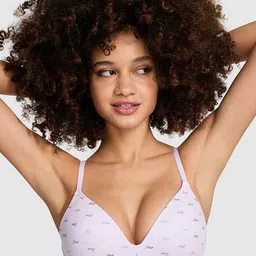 Victoria's Secret Typography Medium Coverage Lightly Padded Bralette Bra-picture-31