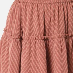 OTIRA Chevron Georgette Tiered Skirt image 2