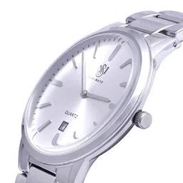 SANSIMAYO Nero-X Unisex Dial & Stainless Steel Straps Analogue Watch SM-M-107-S-S-W image 5