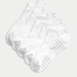 Marks & Spencer Men Pack Of 5  Striped Ankle-Length Socks-picture-39