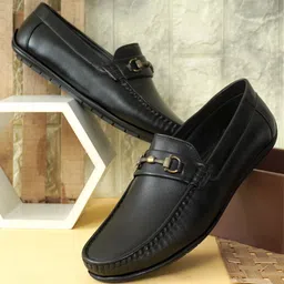 NICO NERINI Men Woven Design Loafers-image-76