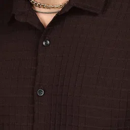 Metronaut Textured Spread Collar Casual Shirt image 2