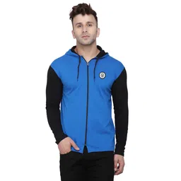 BEYOU FASHION Colourblocked Hooded Long Sleeves Slim Fit T-shirt-picture-42