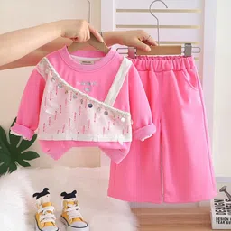 INCLUD Infant Girls Embroidered Long Sleeves Sweatshirt With Pants-picture-45