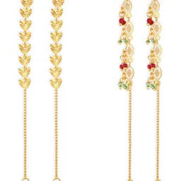 VIVASTRI Women Gold-Plated Alloy Earrings-picture-10